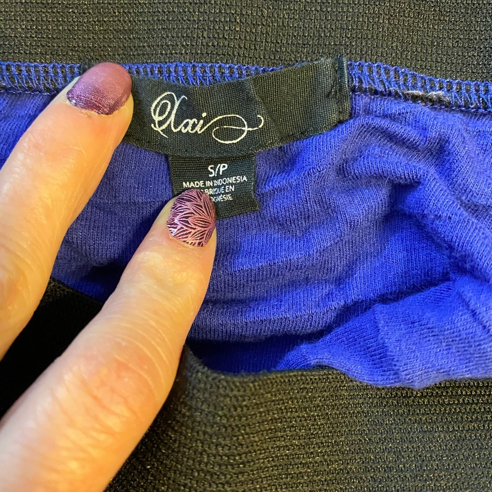 Royal blue skirt